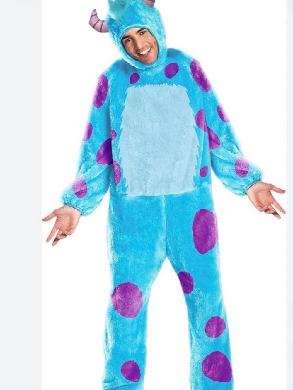 Disney Blue and Purple Sulley Monster Sully Monsters Inc Men's Costume Onesie s